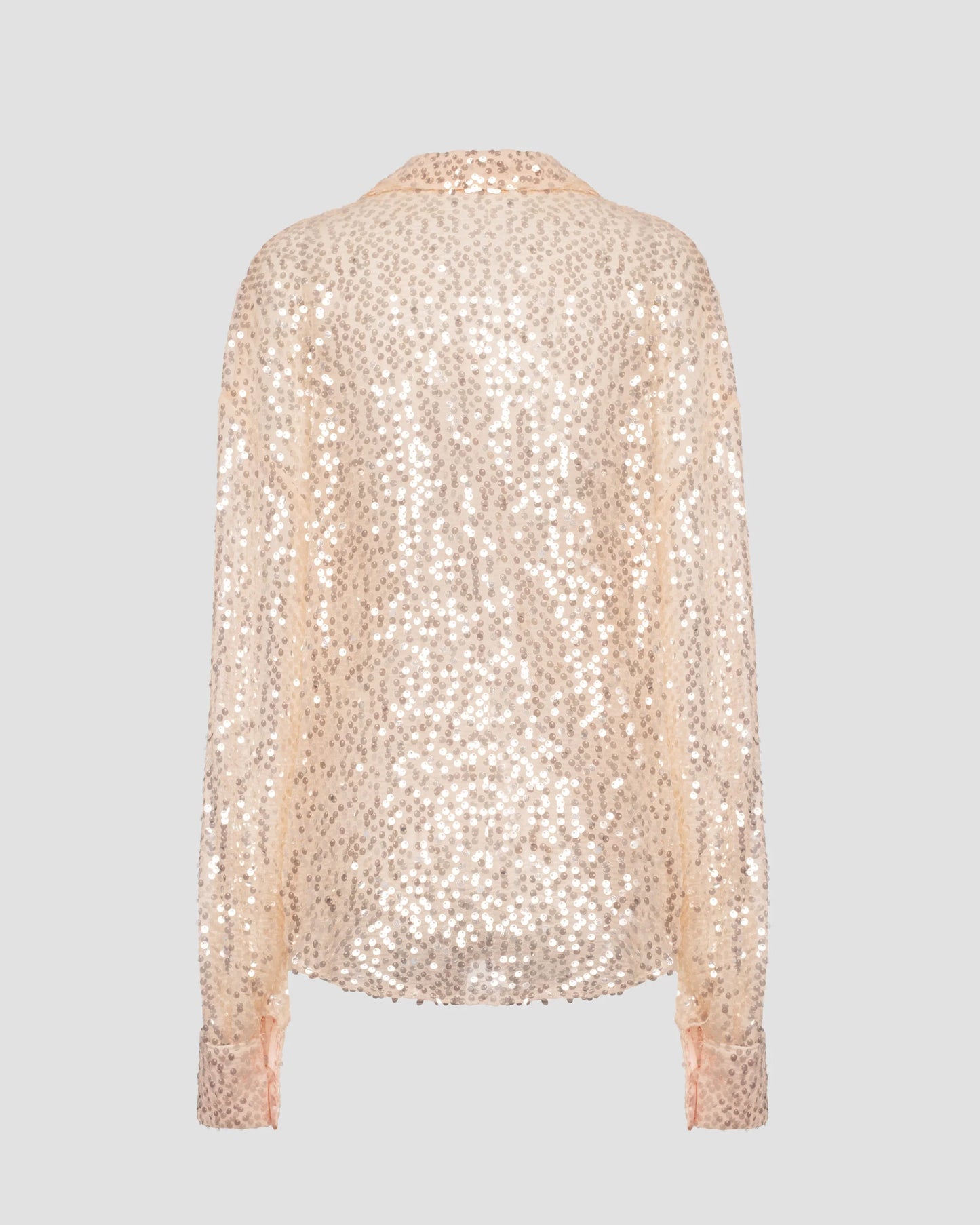 Designer rose gold sequin blouse | LIKA luxury brand