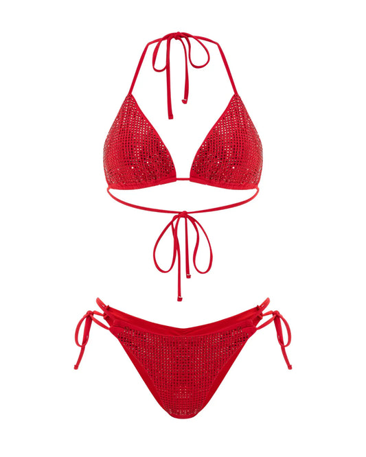 L'AQUA Ava Bikini - Red Crystal