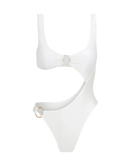 L'AQUA Ciara Swimsuit - White