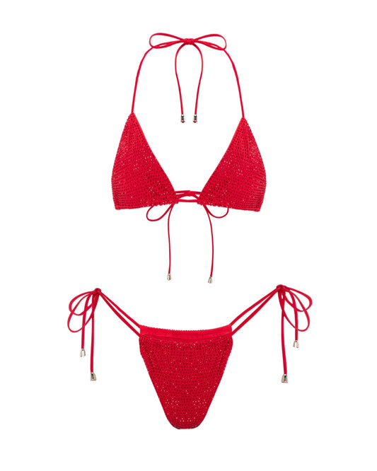 L'AQUA Crystal Bikini - Red