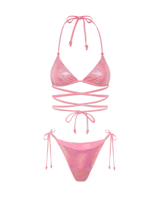 L'AQUA Marisol Bikini - Glitter Pink