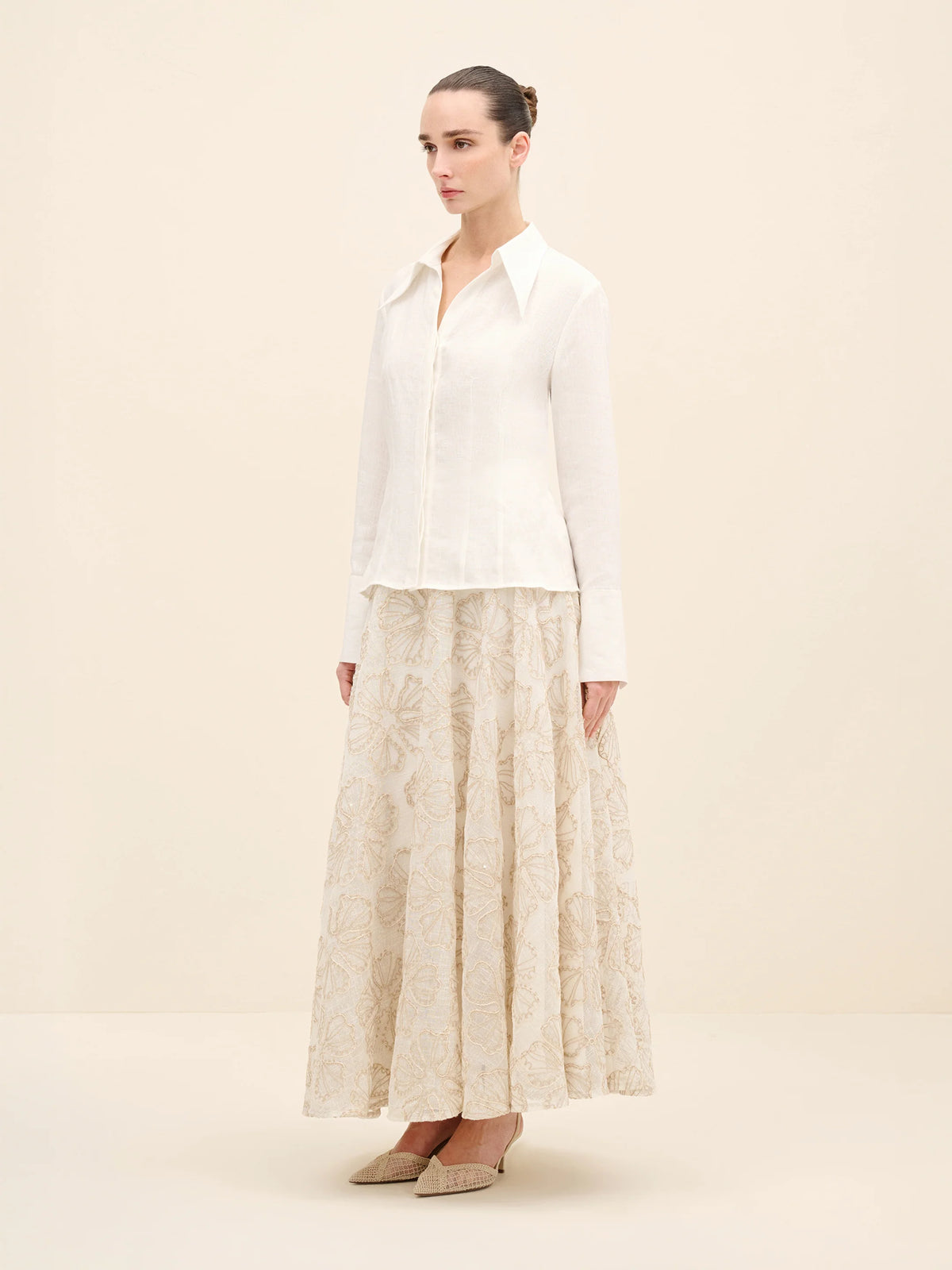 NÉAN Tailo Linen Shirt - Off White