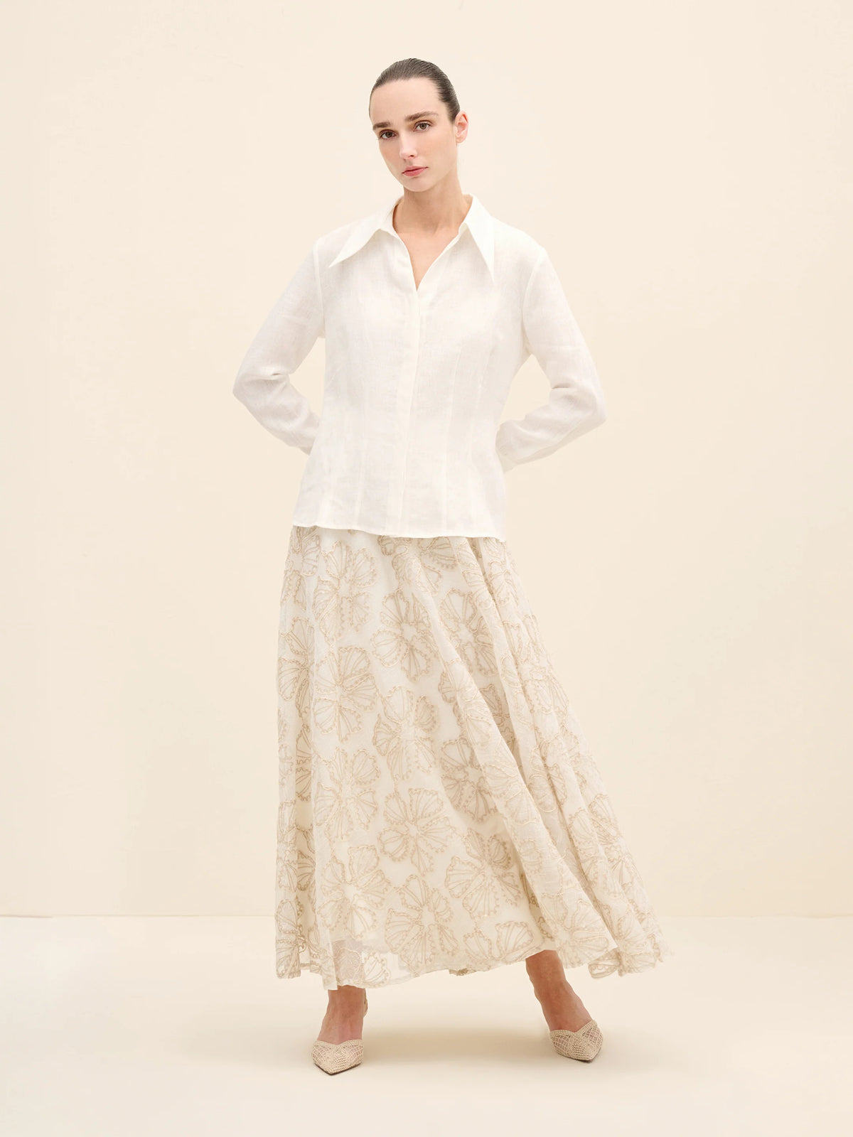 NÉAN Tailo Linen Shirt - Off White