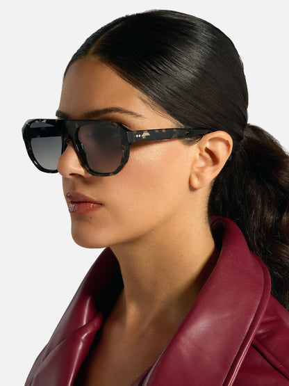 ALAN HAMMOND Perre Sunglasses - Havana / Grey