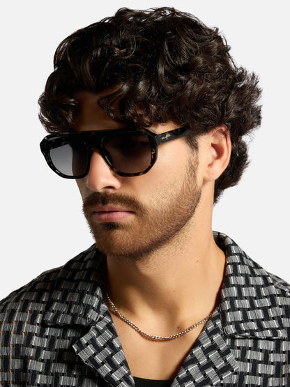 ALAN HAMMOND Perre Sunglasses - Havana / Grey