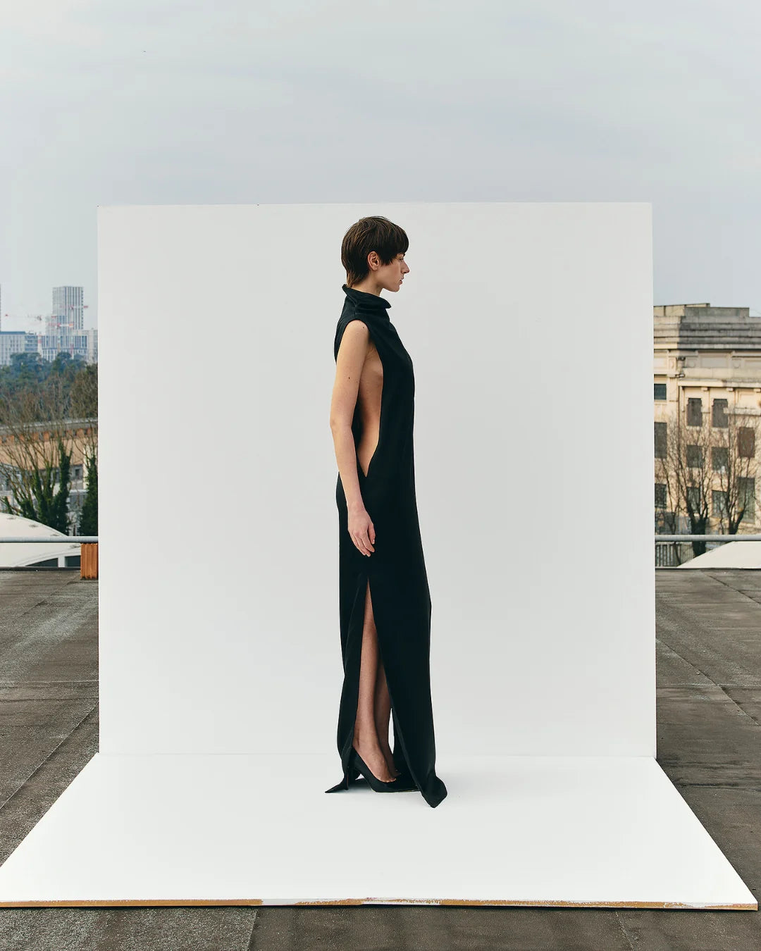 PSIDE Enza Maxi Dress - Black