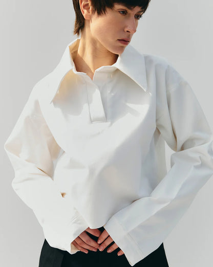 PSIDE Gabardine Polo - White