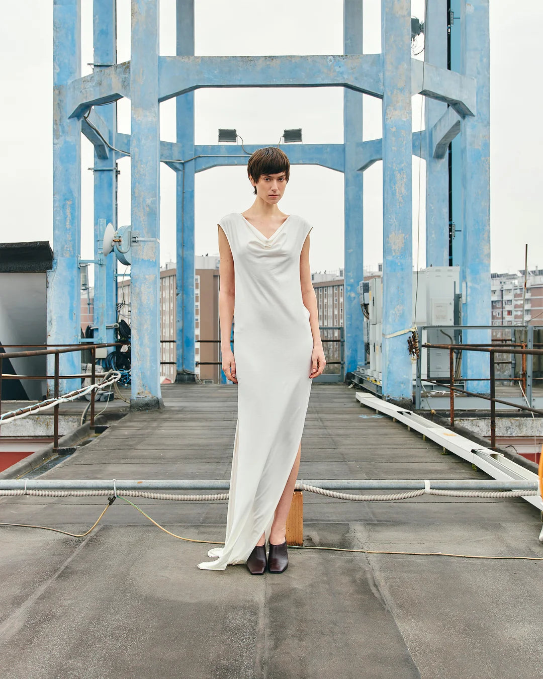 PSIDE Liberty Maxi Dress - White