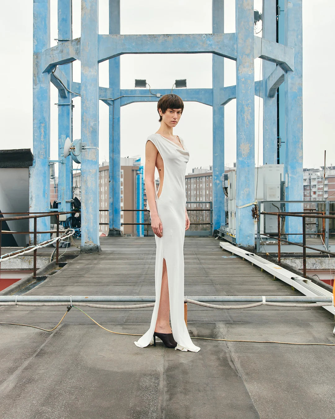 PSIDE Liberty Maxi Dress - White
