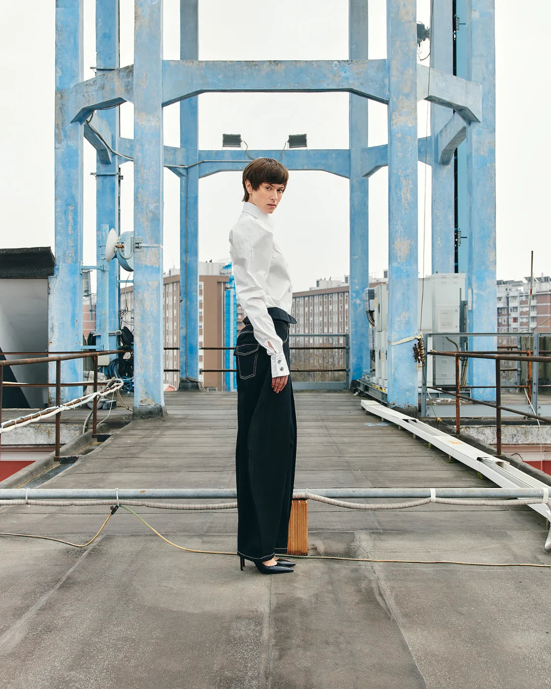 PSIDE Long Sleeved Shirt - White
