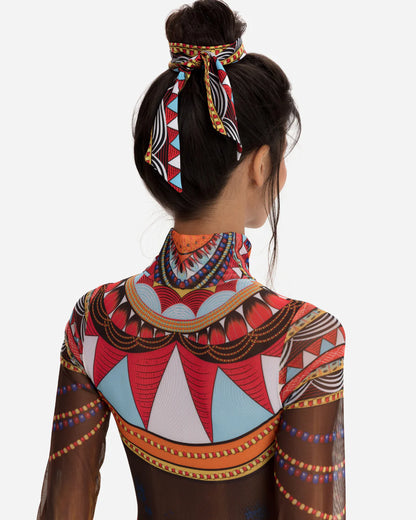 RODA Zipper Swimsuit with Sleeves - Africa