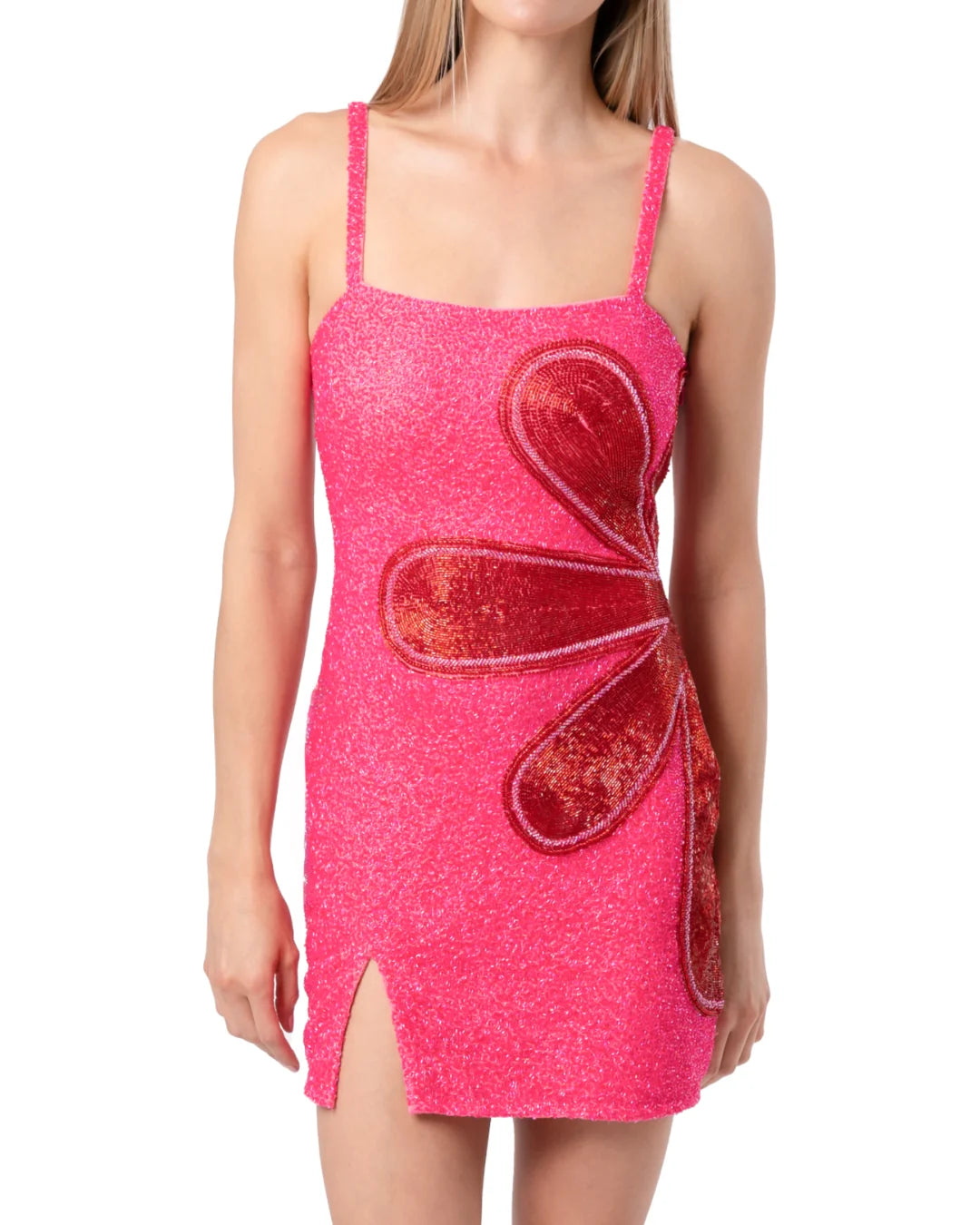 SELF-ADORE Bloom Mini Dress - Pink