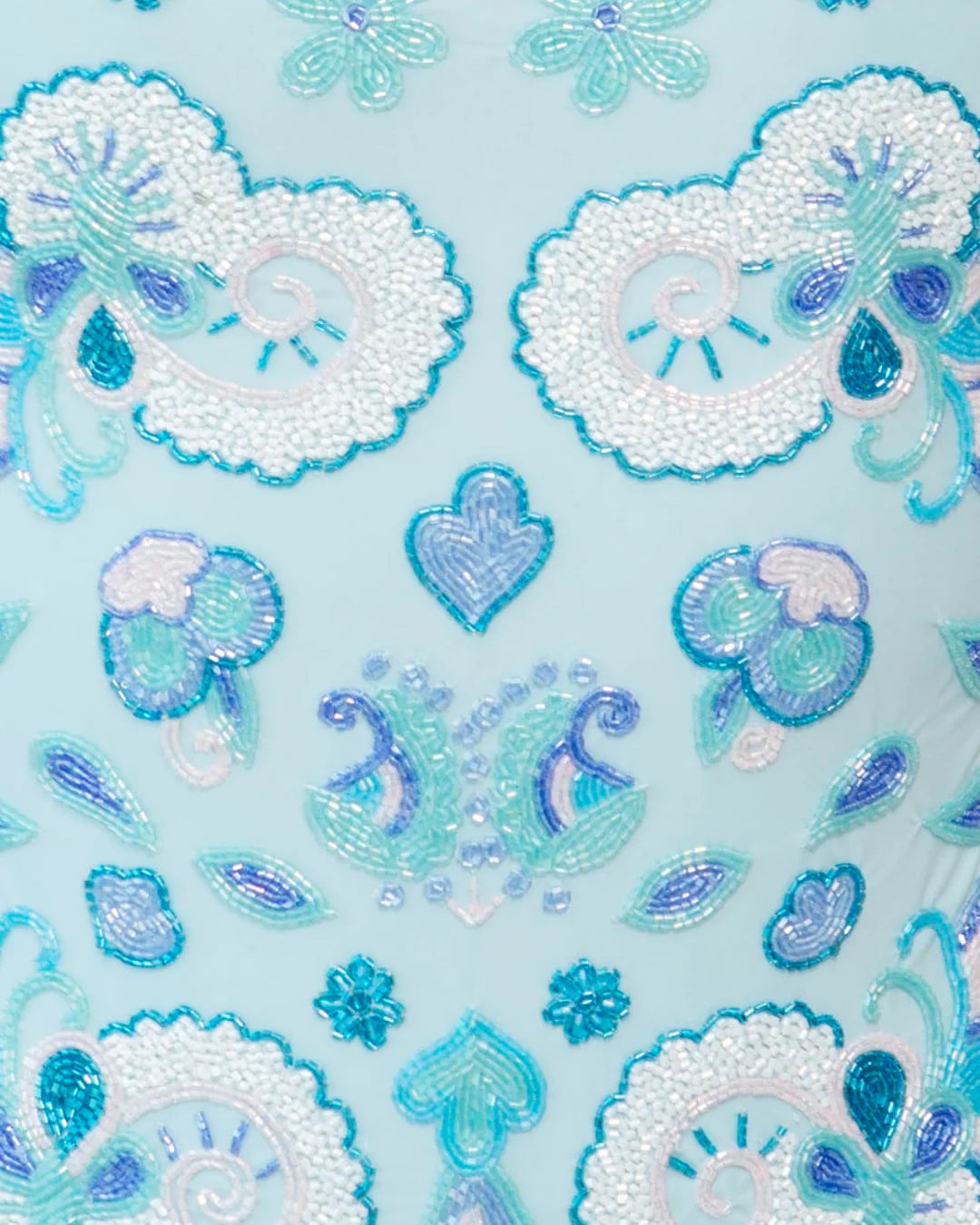 SELF-ADORE Floral Fiesta Swimsuit - Baby Blue