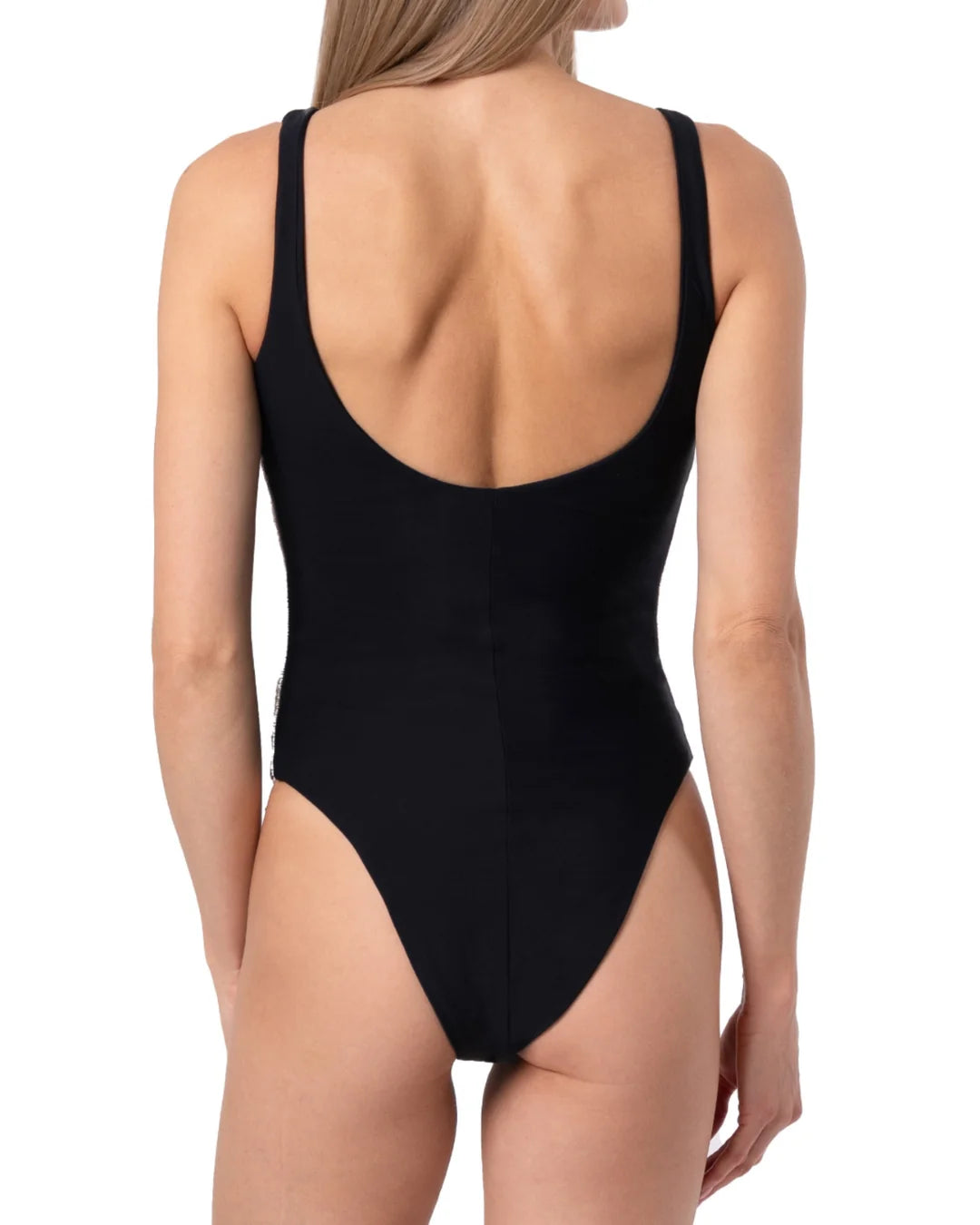 SELF-ADORE Flower Swimsuit - Black