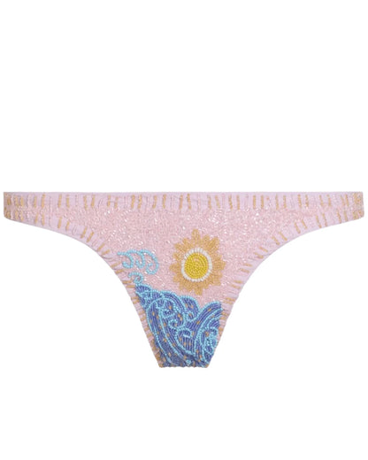 SELF-ADORE High Tide Bikini Bottom - Pale Pink