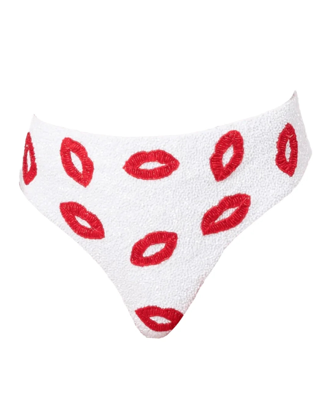 SELF-ADORE Kiss Bikini Bottom - White