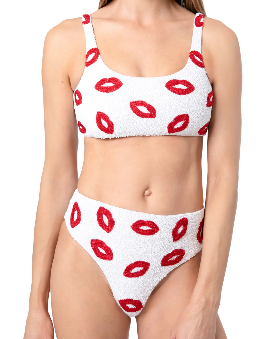SELF-ADORE Kiss Bikini Bottom - White