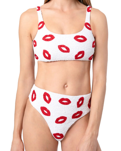 SELF-ADORE Kiss Bikini Bottom - White