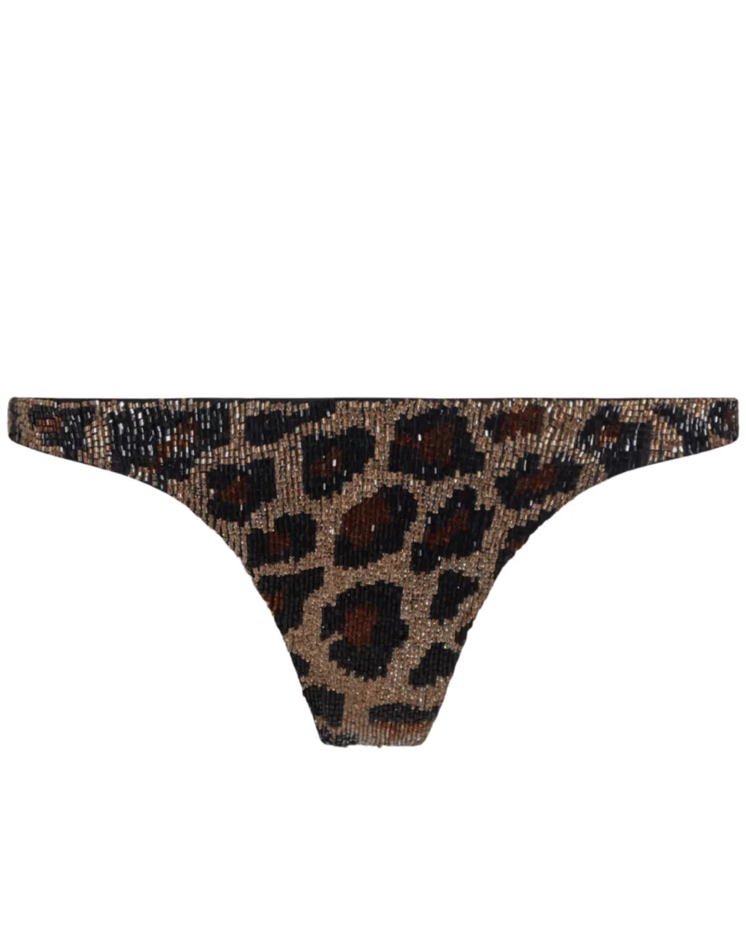 SELF-ADORE Leopard Bikini Bottom - Black