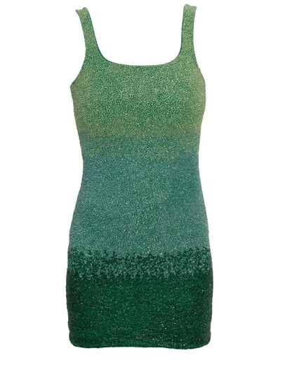 SELF-ADORE Ombre Mini Dress - Green
