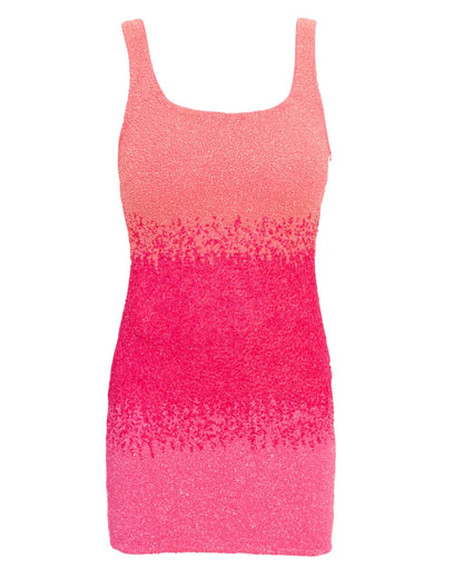 SELF-ADORE Ombre Mini Dress - Pink/Orange