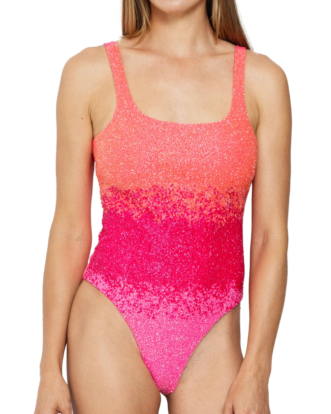 SELF-ADORE Ombre Swimsuit - Pink/Orange