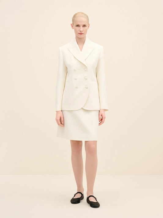 NÉAN Tailored Mini Skirt - Off White