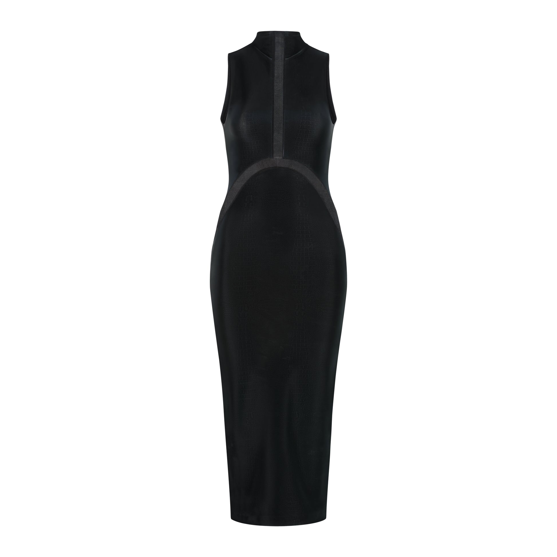 crocodile midi dress & Other Stories + Croc Print Fitted Midi Dress