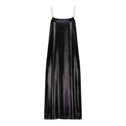 ÚCHÈ Slip Midi Dress - Black