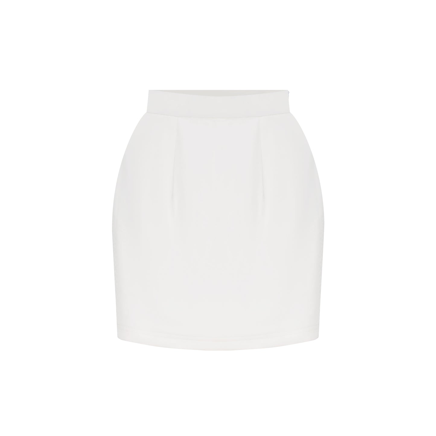 ÚCHÈ Snake Print Mini Skirt - White