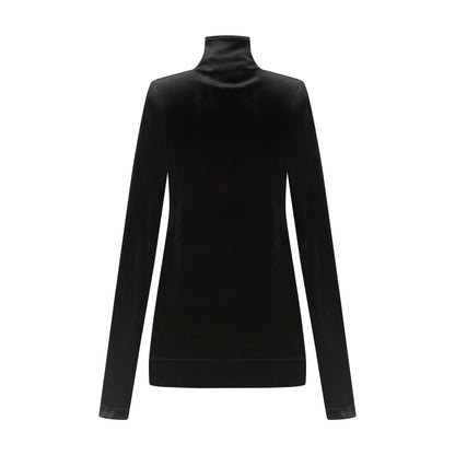 ÚCHÈ Velvet Mini Dress - Black