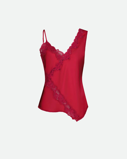 VAILLANT Asymmetrical Tank Top - Fuchsia