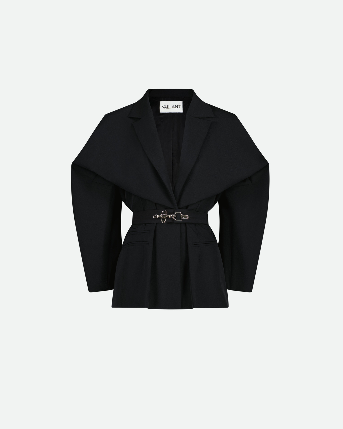 VAILLANT Cinched Waist Technical Blazer - Black