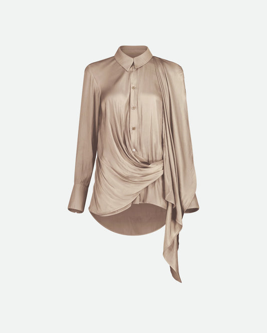 VAILLANT Draped and Wrapped Shirt - Sand