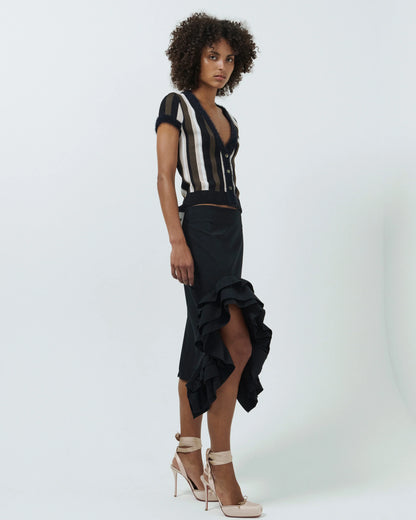 VAILLANT Striped Knit Top - Multicolor