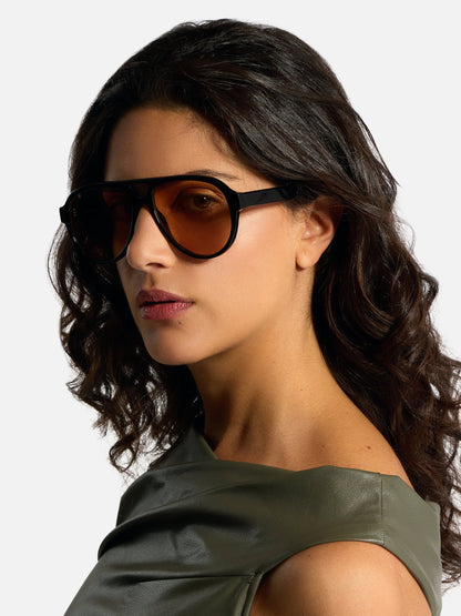 ALAN HAMMOND Venture Sunglasses - Black / Yellow