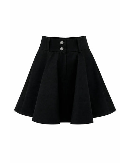 PSIDE Denim Mini Skirt - Black