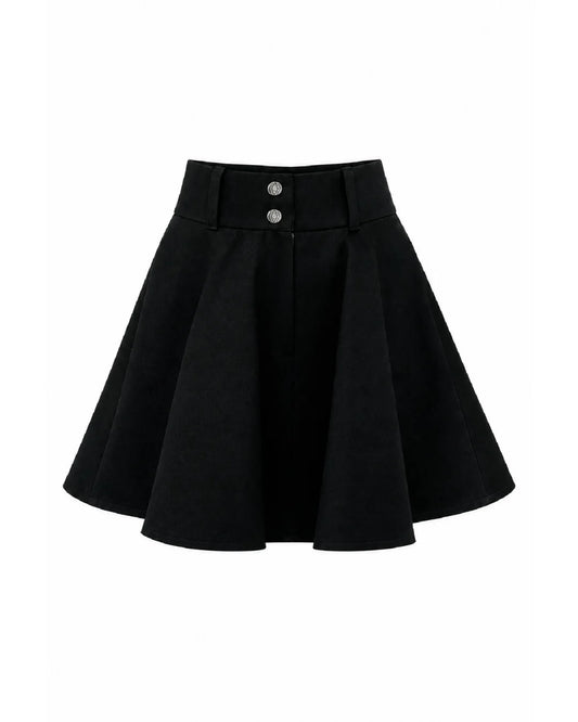 PSIDE Denim Mini Skirt - Black