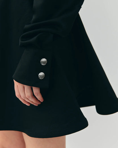PSIDE Denim Mini Skirt - Black
