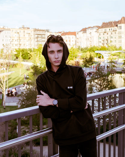 EHE Apparel Embroidered logo Hoodie - Black
