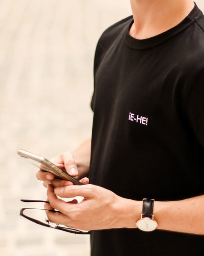 EHE Apparel Embroidered logo T-shirt - Black